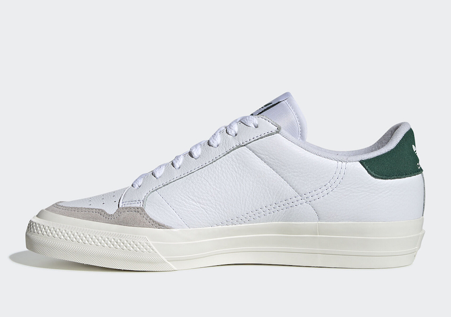 adidas Continental Vulc White Green EF3534 Release Date