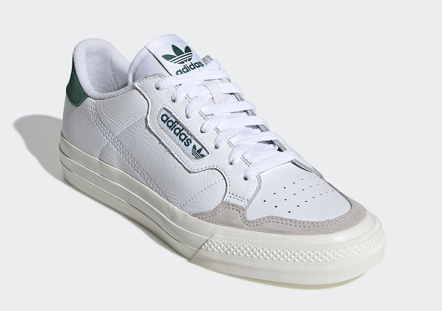 adidas Continental Vulc White Green EF3534 Release Date
