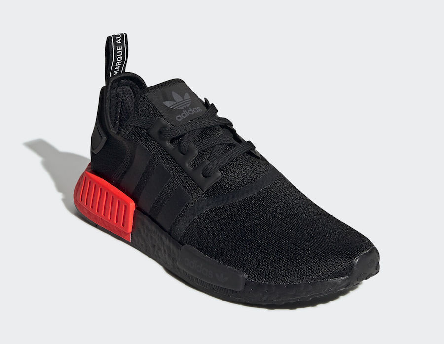 adidas NMD R1 Core Black Solar Red EE5107 Release Date
