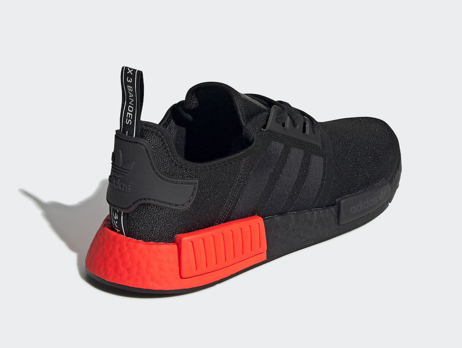adidas NMD R1 Core Black Solar Red EE5107 Release Date