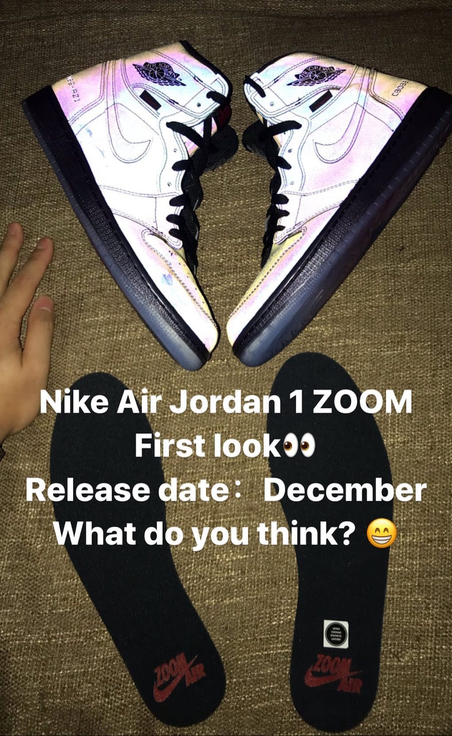 Air Jordan 1 Zoom R2T Release Date Insole