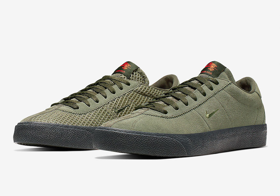 Ishod Wair Nike SB Bruin ISO Olive CN8827-300 Black CN8827-001