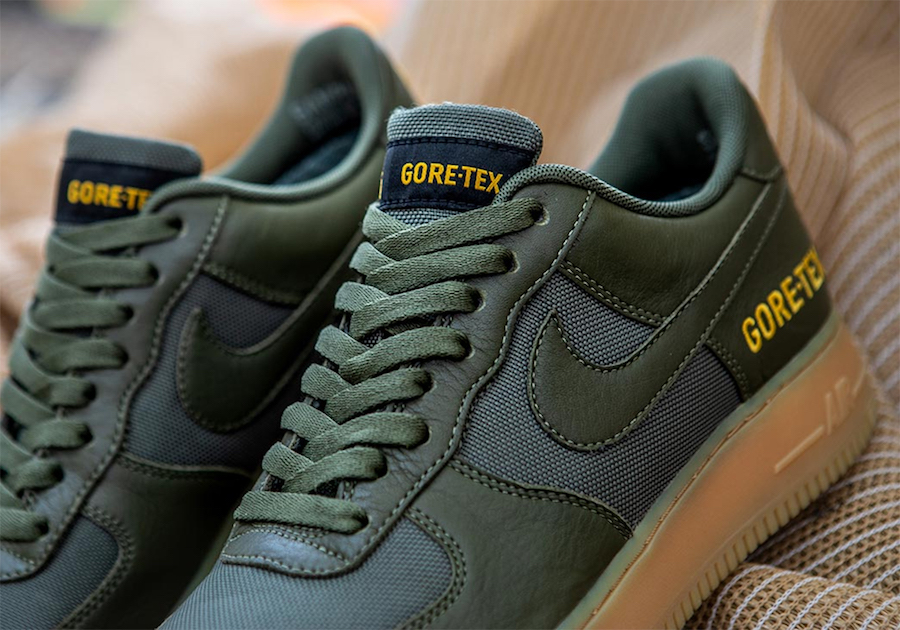 Nike Air Force 1 Low Gore-Tex Olive Green Gum Release Date