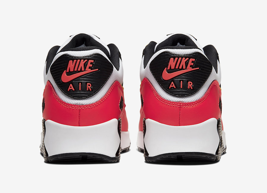 Nike Air Max 90 Black Yellow Crimson AJ1285-109 Release Date