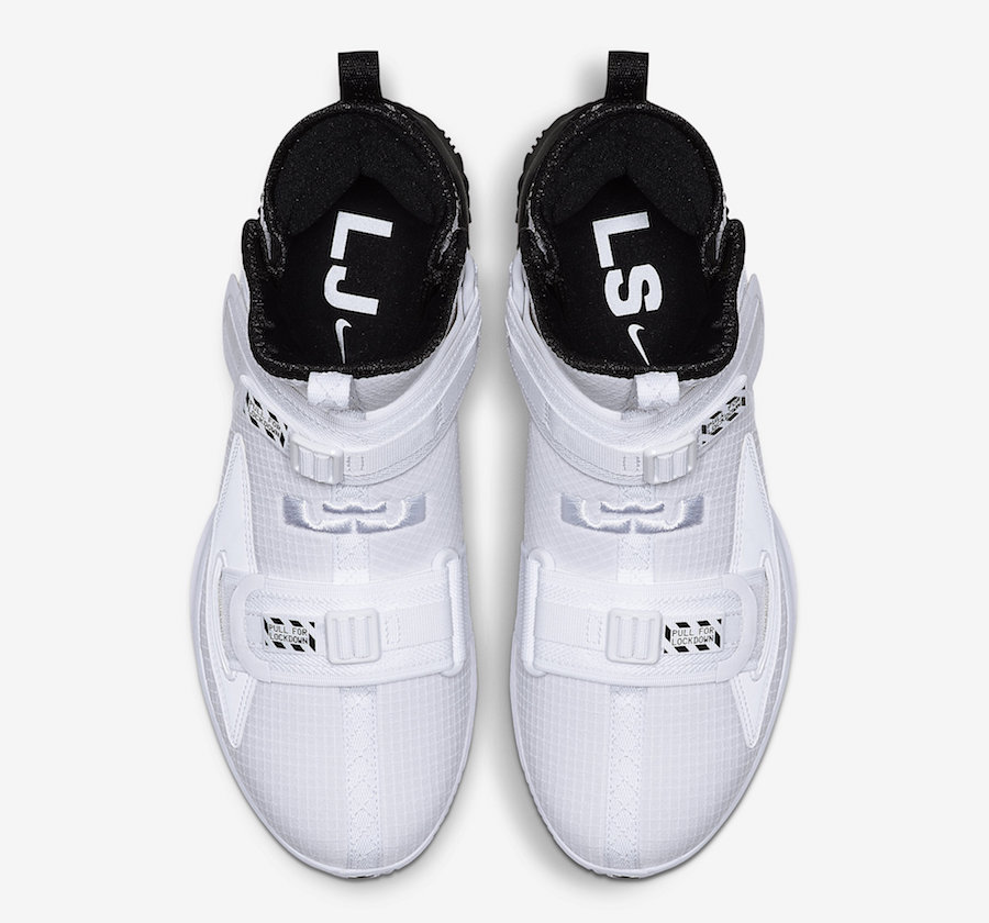 Nike LeBron Soldier 13 White Black AR4228-100 Release Date - SBD