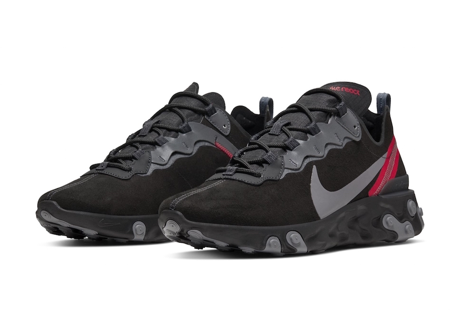 Nike React Element 55 Black Suede Release Date