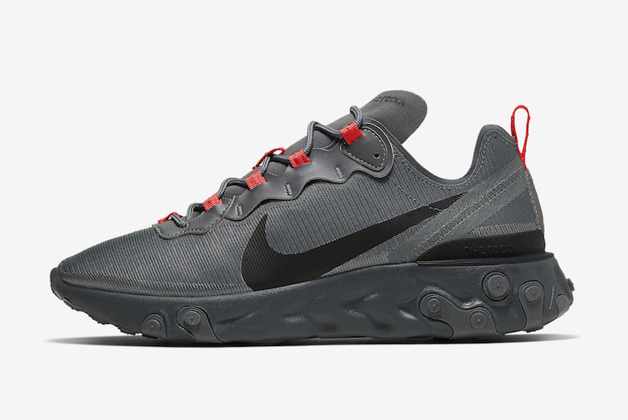Nike React Element 55 Dark Grey CQ4809-001 Release Date