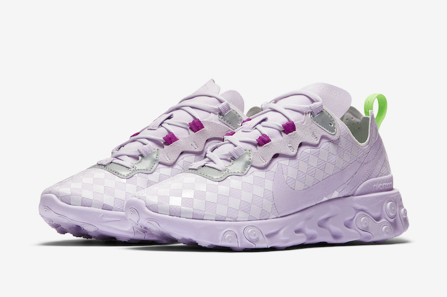 Nike React Element 55 WMNS Barely Grape CN0146-500 Release Date