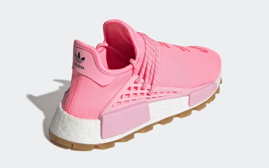 Pharrell adidas NMD Hu Pink Gum EG7740 Release Date