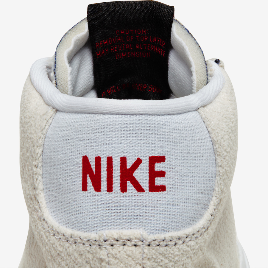 Stranger Things Nike Blazer Mid Upside Down CJ6102-100 Release Date