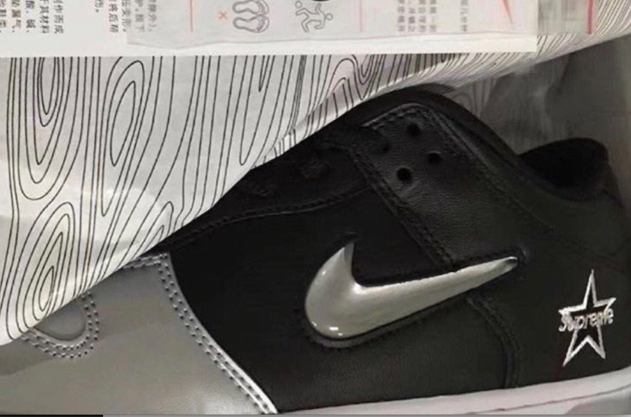 Supreme Nike SB Dunk Low Metallic Silver Black CK3480-001 First Look