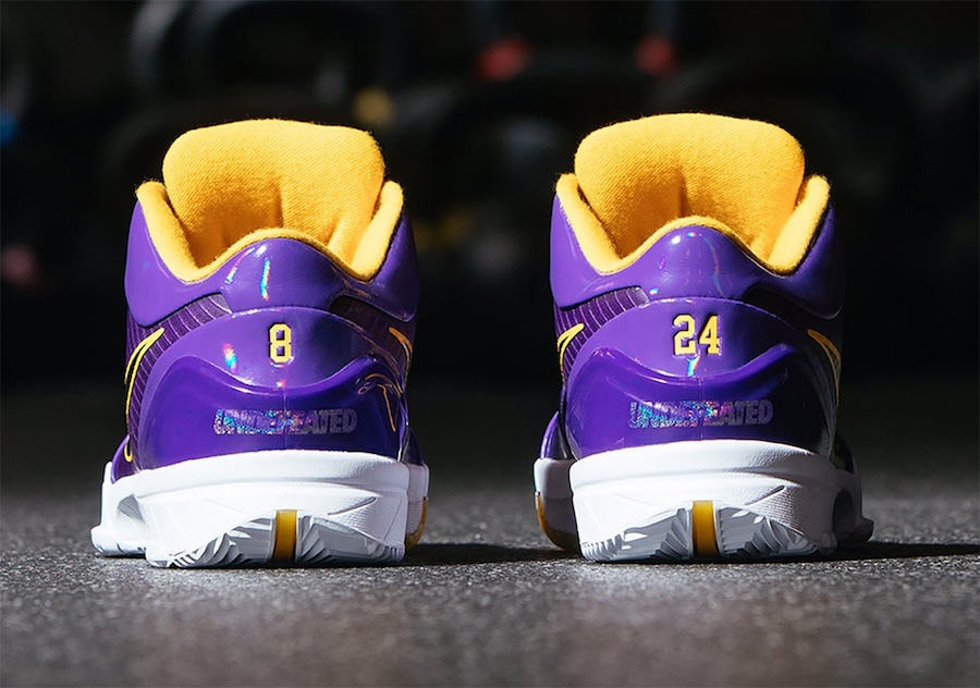 Undefeated Nike Kobe 4 Protro Lakers Kyle Kuzma CQ3869 500 Release Date 2