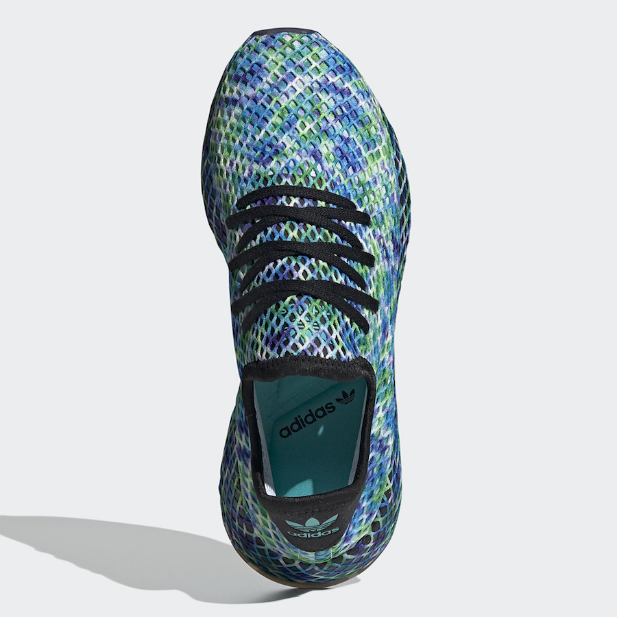 adidas Deerupt Runner Aqua Tie-Dye Print EE5671 Release Date
