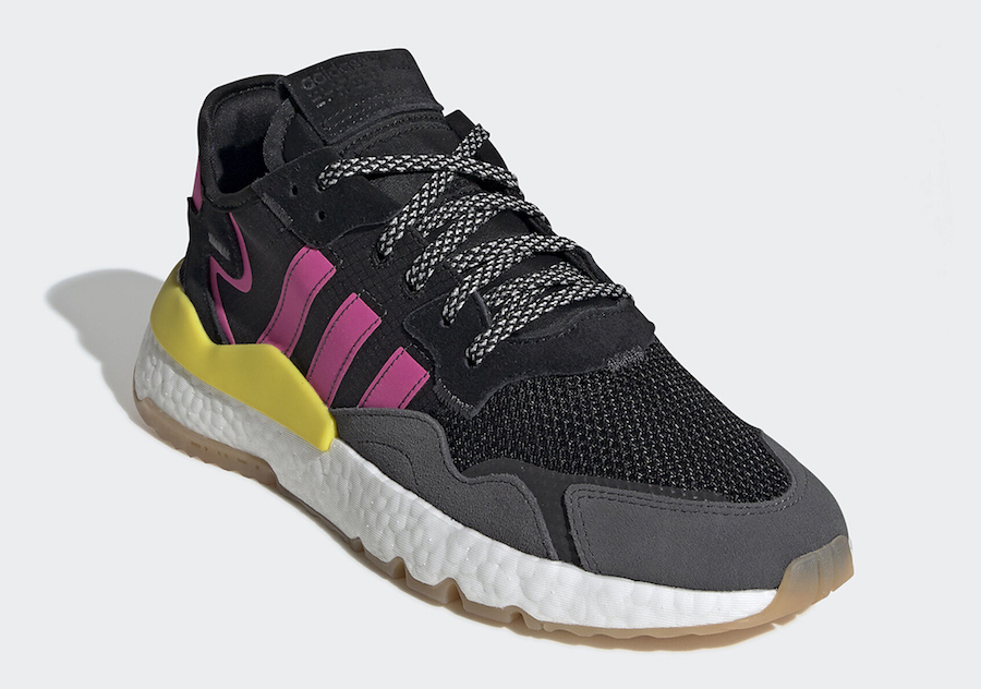 adidas Nite Jogger Black Shock Pink Gum EG2955 Release Date