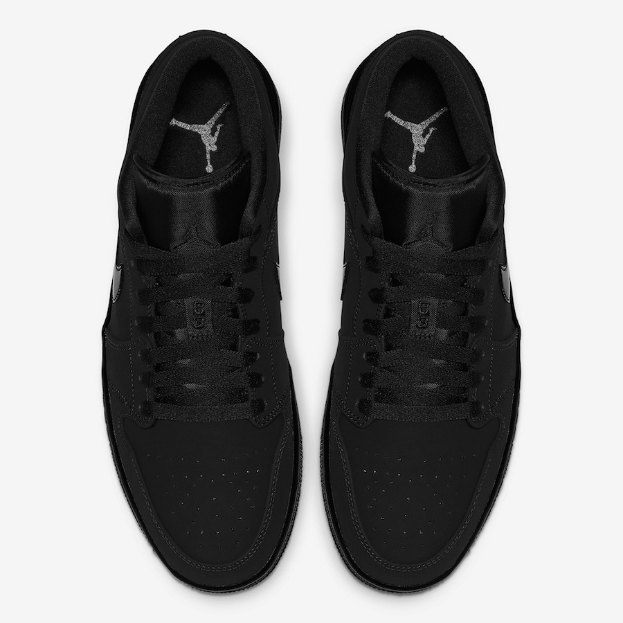 Air Jordan 1 Low Triple Black 553558-056 Release Date