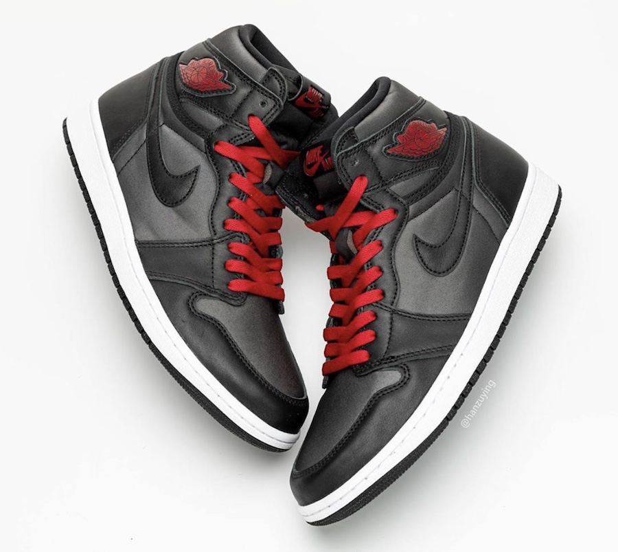 Air Jordan 1 Satin Black Gym Red 555088-060 Release Date