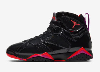 Official Photos of the Air Jordan 7 “Patent Leather” Black Patent Leather Air Jordan 7 313358-006 Release Date