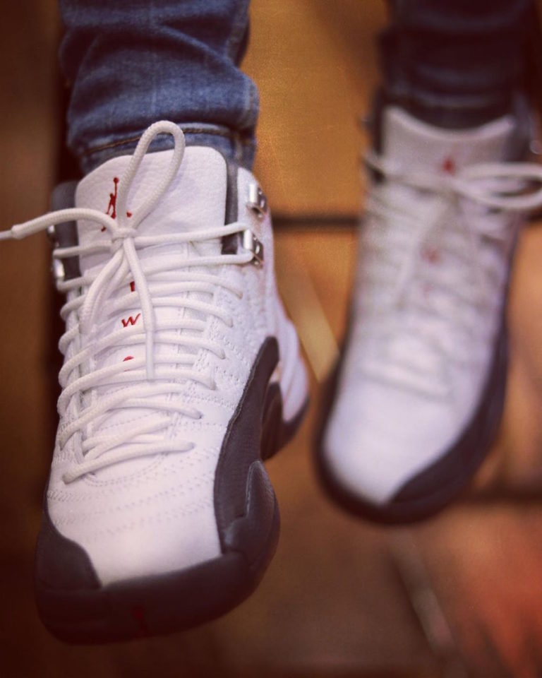 jordan grey and white 12