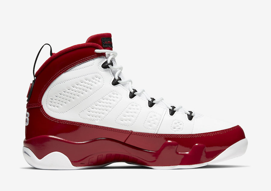red and white jordan 9 release date