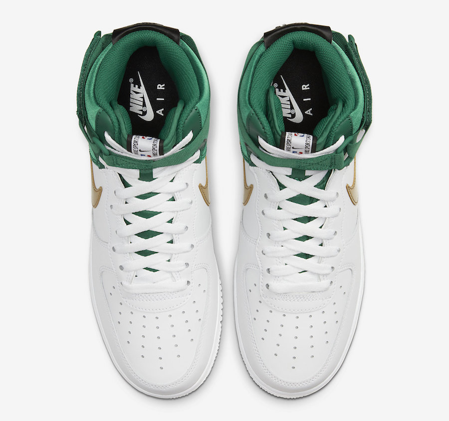NBA Nike Air Force 1 High Celtics BQ4591-100 Release Date