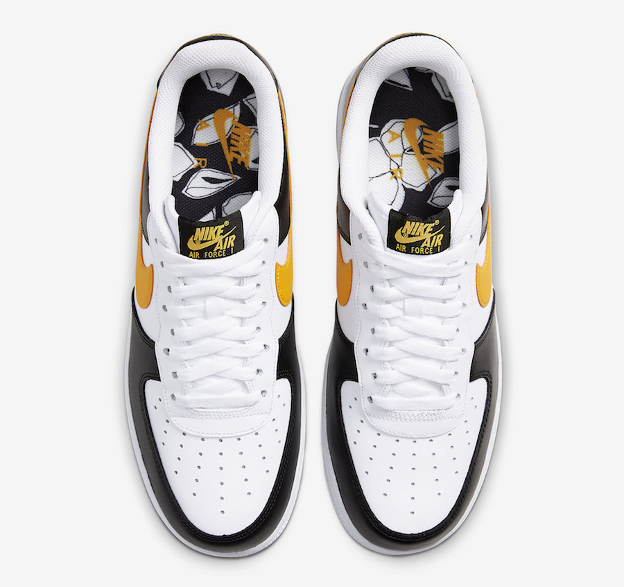 Nike Air Force 1 Low Taxi Black White University Gold CK0806-001 Release Date