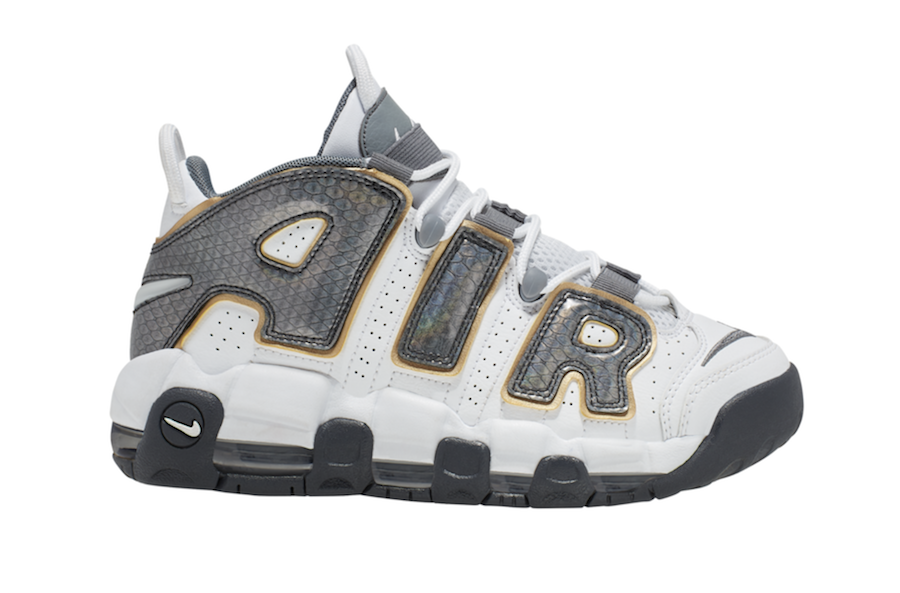 Nike Air More Uptempo GS Anthracite Snakeskin CQ4583-100 Release Date
