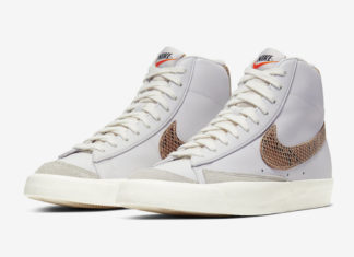 Nike Blazer Mid 77 Vintage Surfaces in Third “Snakeskin” Colorway Nike Blazer Mid Bronze Snakeskin CI1176-002 Release Date