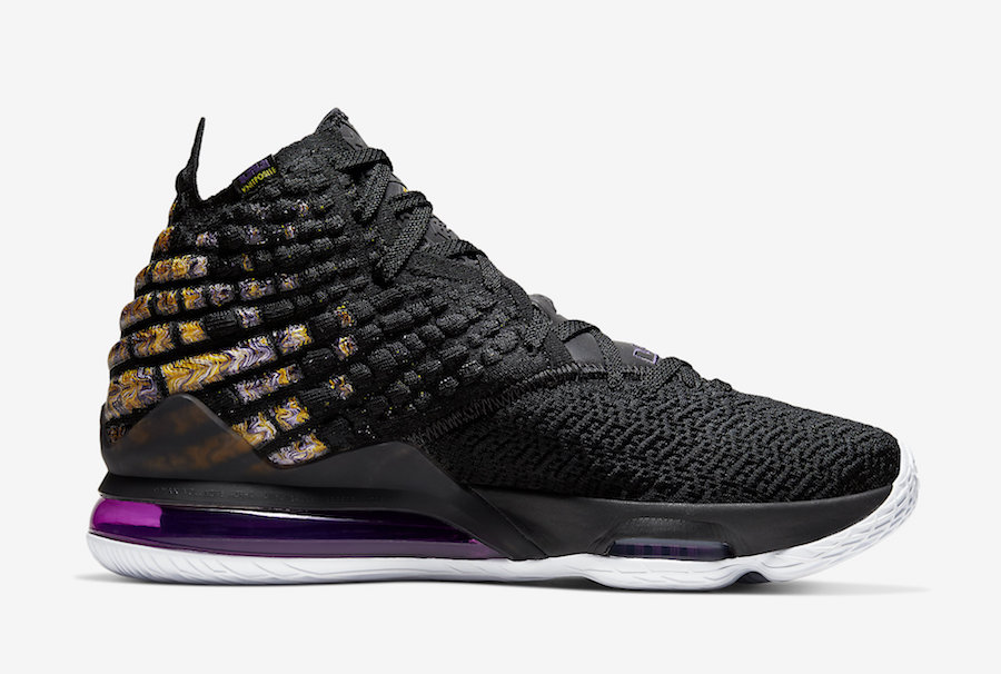 Nike LeBron 17 Lakers Purple Gold BQ3177-004 Release Date