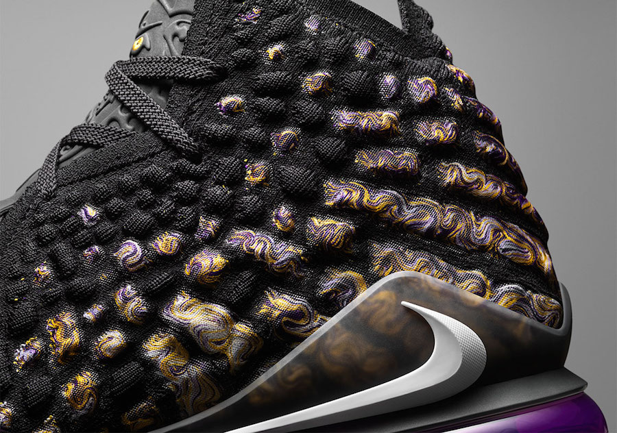 Nike LeBron 17 Purple Gold Lakers BQ3177-004 Release Date