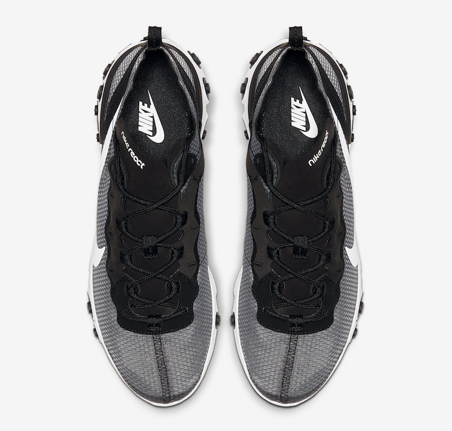 Nike React Element 55 Black White CI3831-002 Release Date