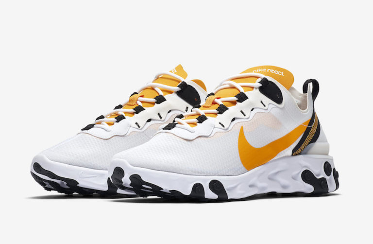 nike react element 55 crimson gold