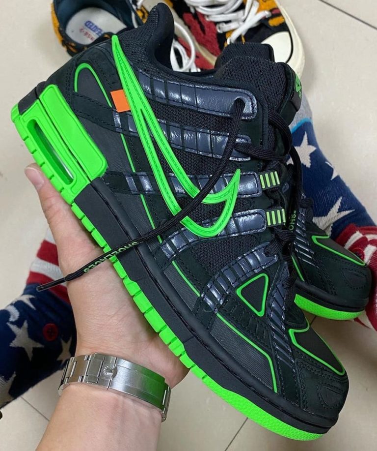 off white green strike shirt