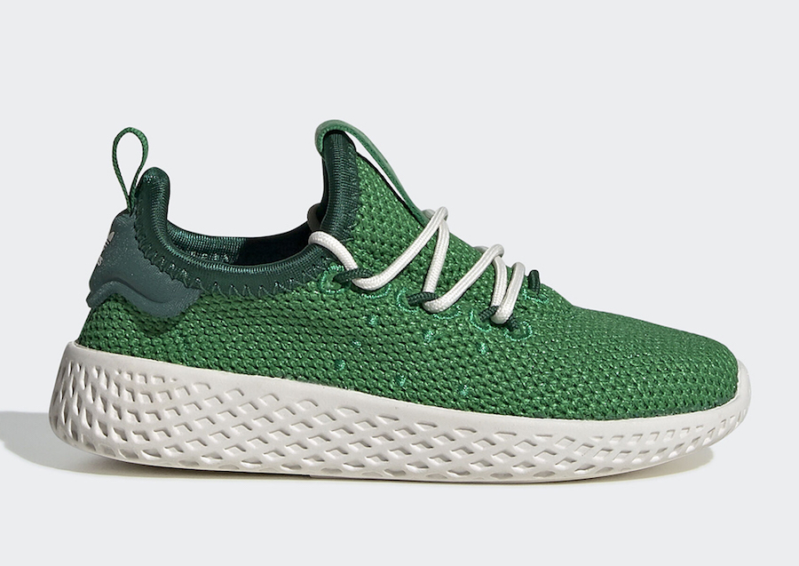 Pharrell Hell lace Nikes in LA but for now hes rocking with the adidas Harden Vol 3 Green FV0055 Release Date
