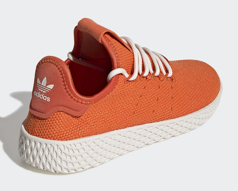 Pharrell Hell lace Nikes in LA but for now hes rocking with the adidas Harden Vol 3 Orange FV0053 Release Date