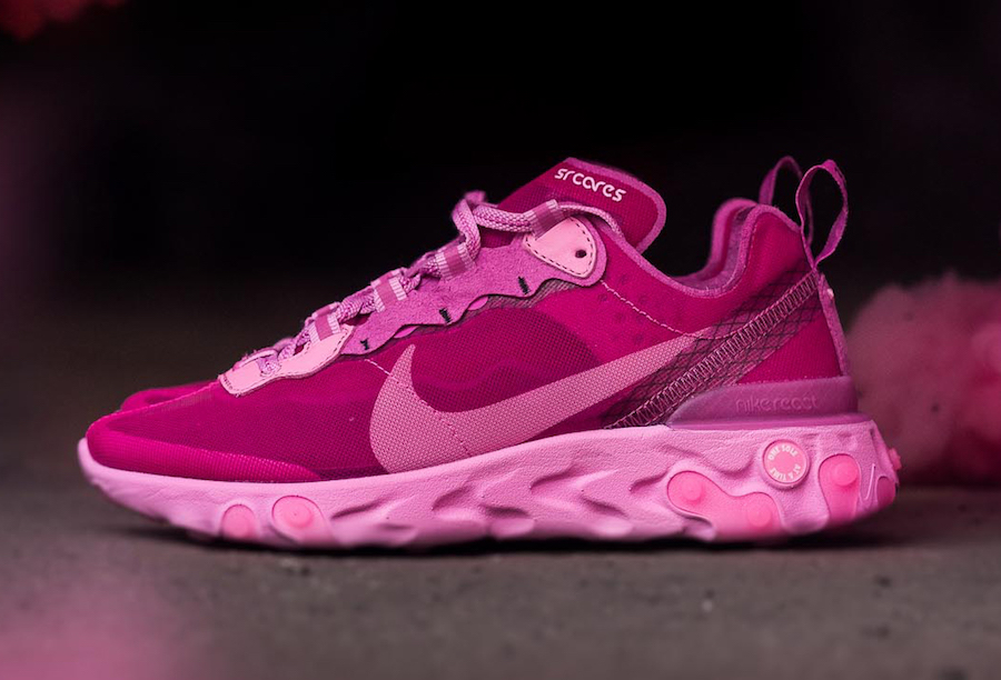 Sneaker Room Nike React Element 87 Pink Breast Cancer Release Date