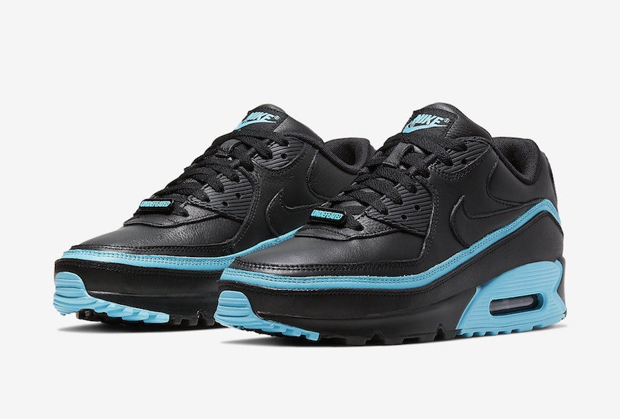 Undefeated Nike Air Max 90 Black Blue Fury CJ7197-002 Release Date Price