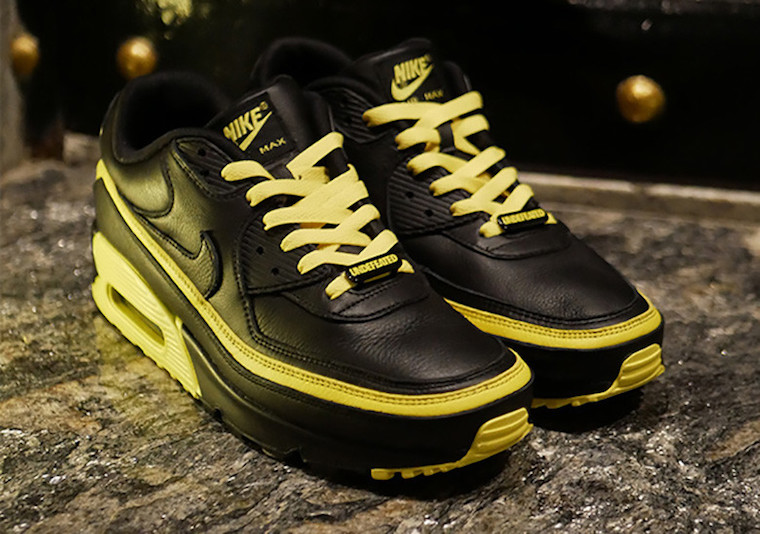 Undefeated Nike Air Max 90 Black Optic Yellow CJ7197-001 Release Info