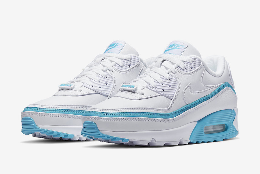 Undefeated Nike Air Max 90 White Blue Fury CJ7197-102 Release Date Price