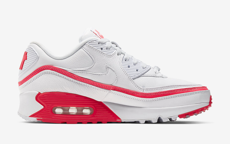 Undefeated Nike Air Max 90 White Solar Red CJ7197-103 Release Date Price