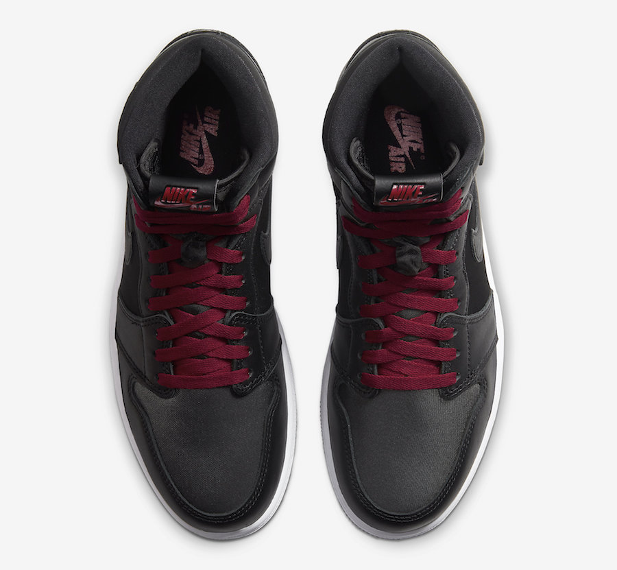 Air Jordan 1 Black Satin Gym Red 555088-060 Release Date Price