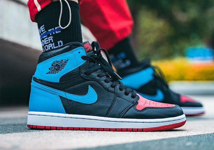 Air Jordan 1 UNC To Chicago CD0461-046 Release Date On-Feet