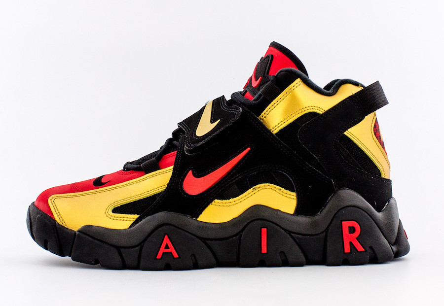 nike air barrage black and yellow
