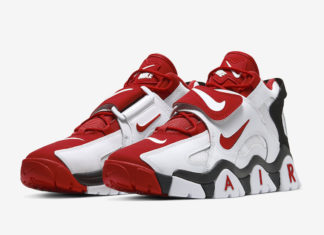 Nike Air Barrage Mid White Red AT7847-102 Release Date