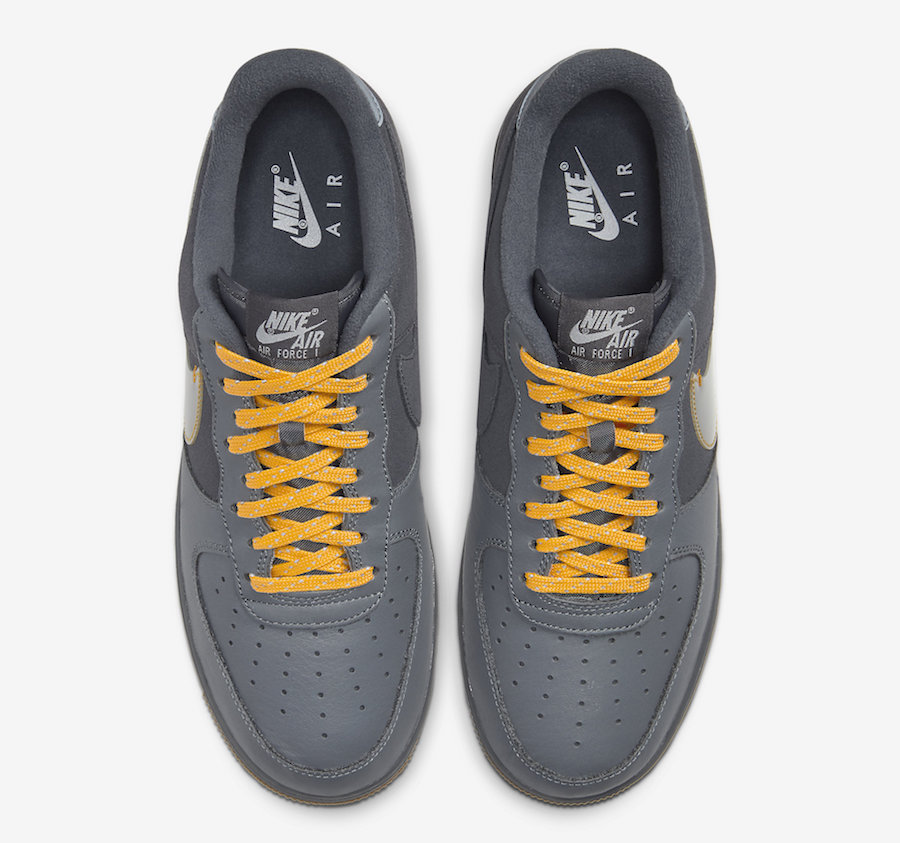 Nike Air Force 1 Low Cool Grey Yellow CQ6367-001 Release Date