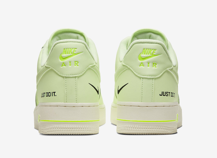 neon yellow air forces