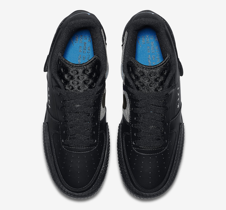 Nike Air Force 1 Low Type Black Photo Blue AT7859-001 Release Date