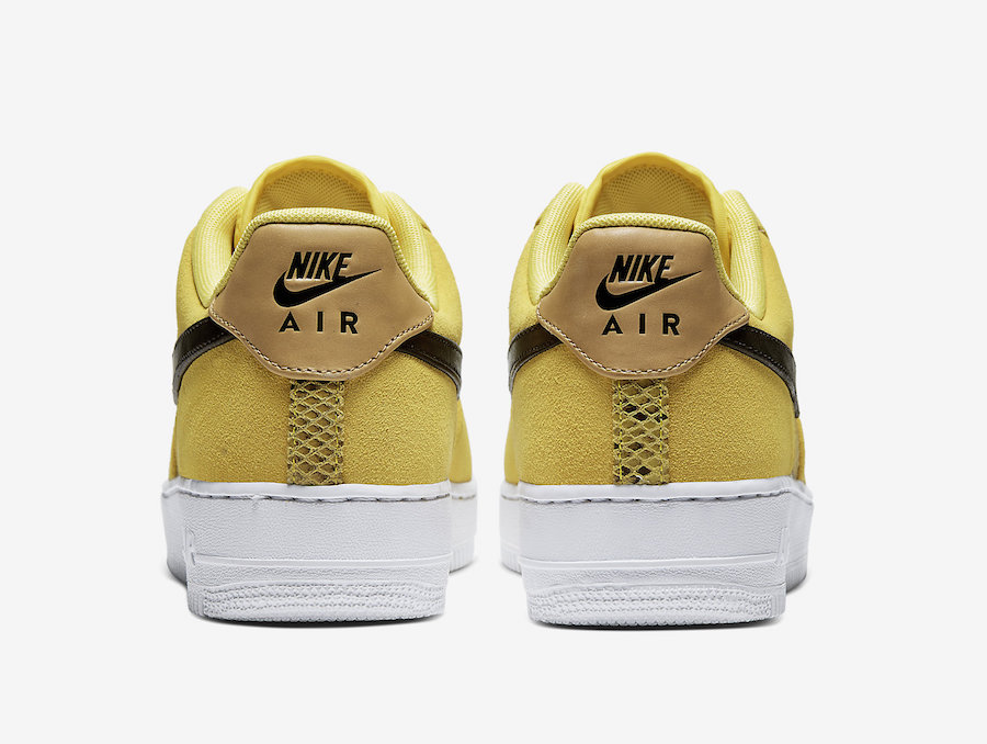 Nike Air Force 1 Low Yellow Snakeskin BQ4424-700 Release Date - SBD