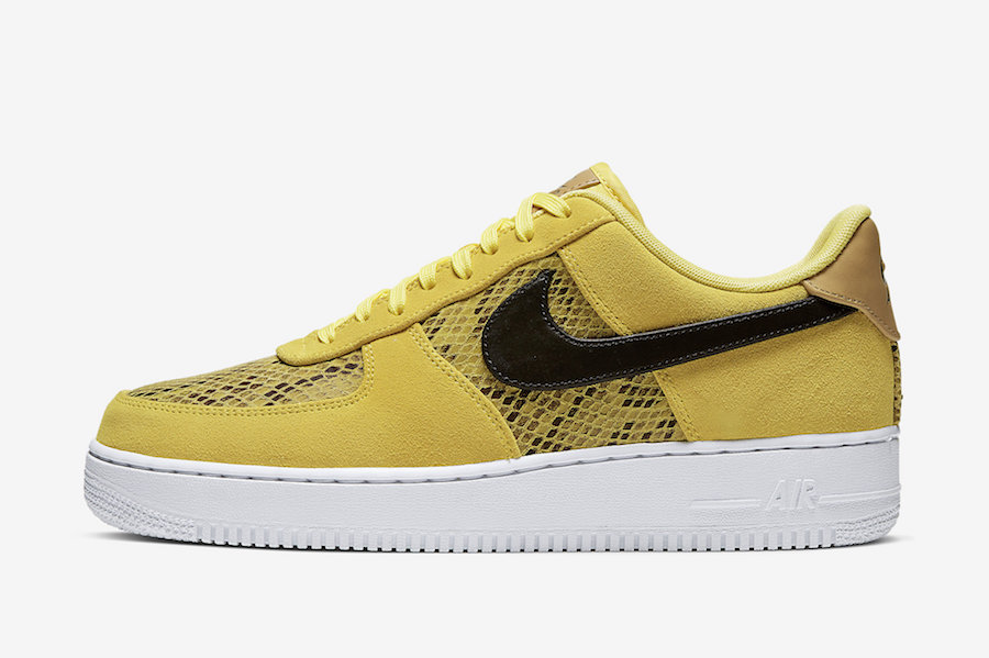 Nike Air Force 1 Low Yellow Snakeskin BQ4424-700 Release Date
