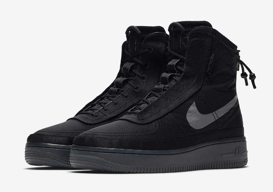 nike air force high cut black