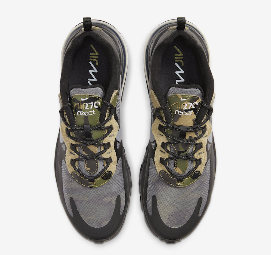 Nike Air Max 270 React Camo CT5528-001 Release Date